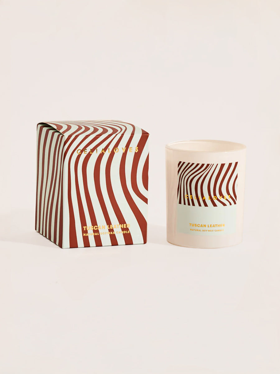 Tuscan Leather Candle 195g