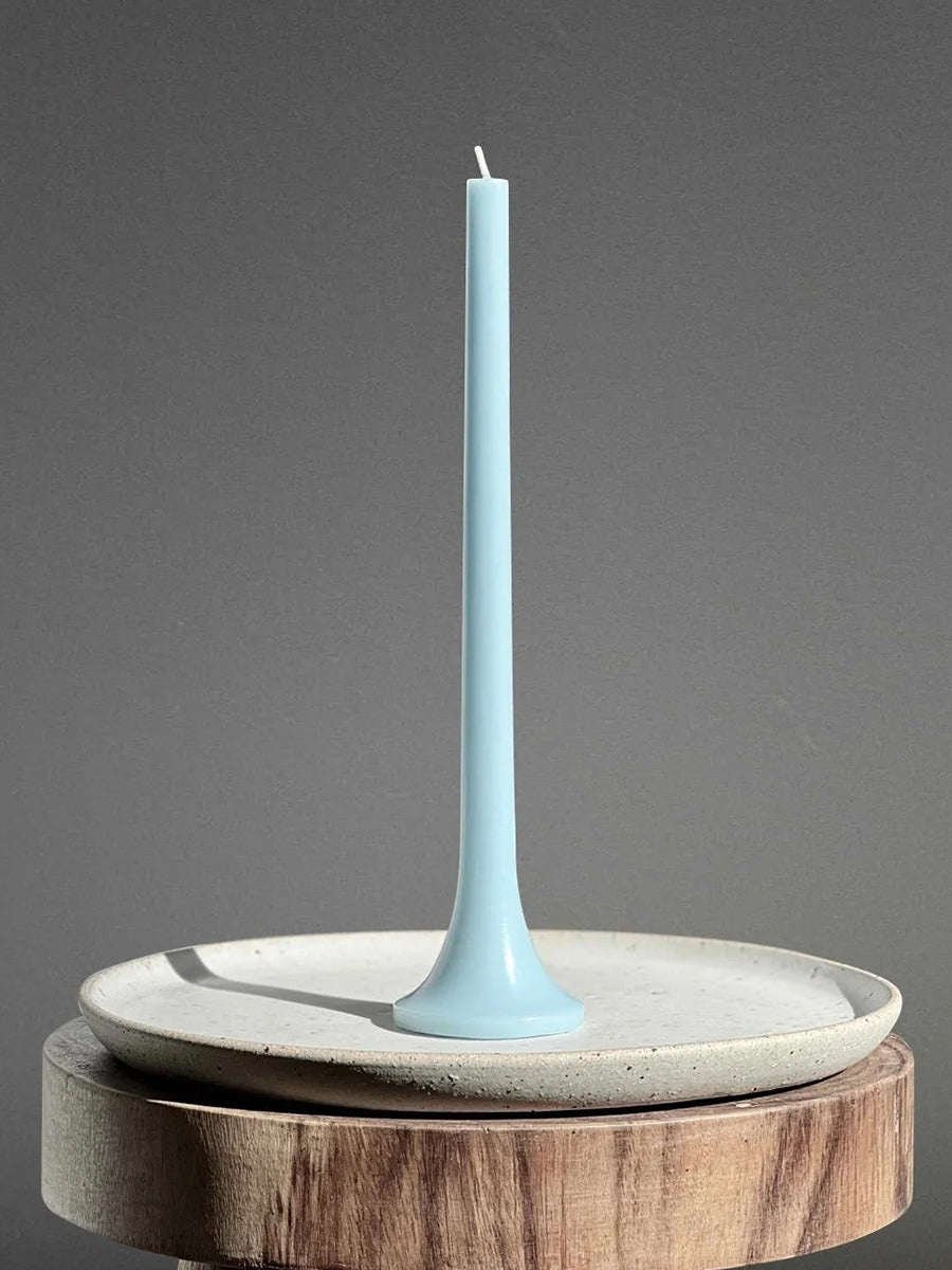 Tusk Candle Set of 2 Pale Blue