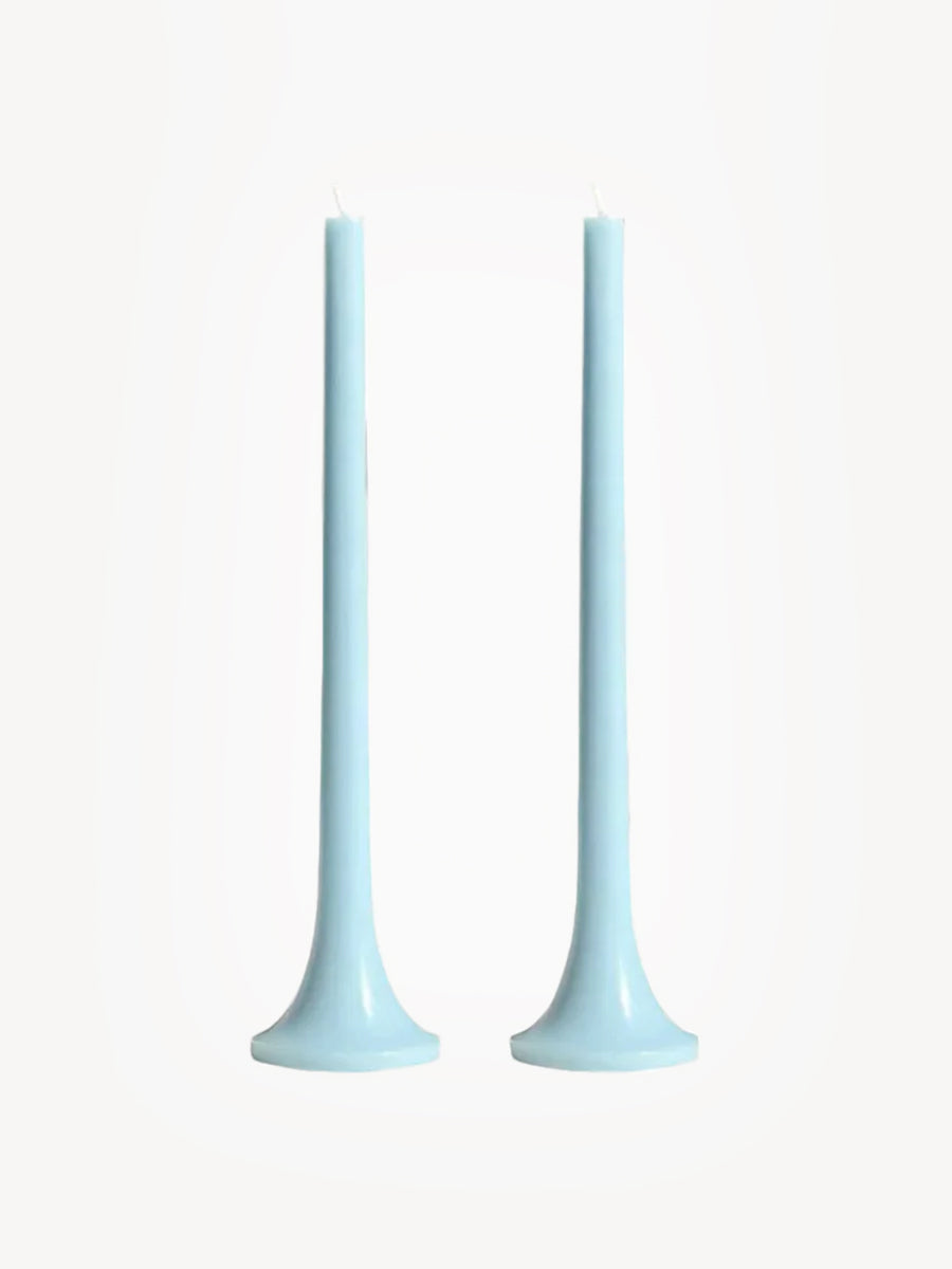 Tusk Candle Set of 2 Pale Blue