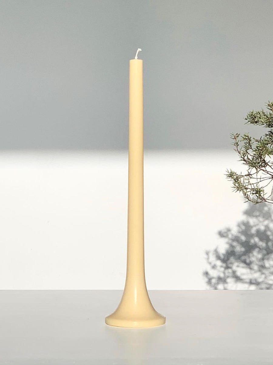 Tusk Candle Set of 2 Pale Yellow