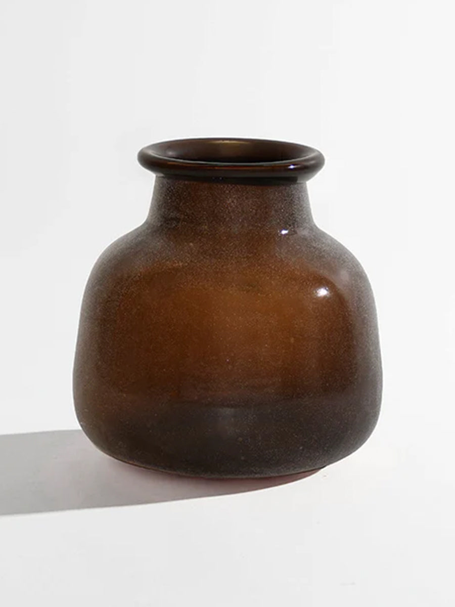 Byron Vase Amber