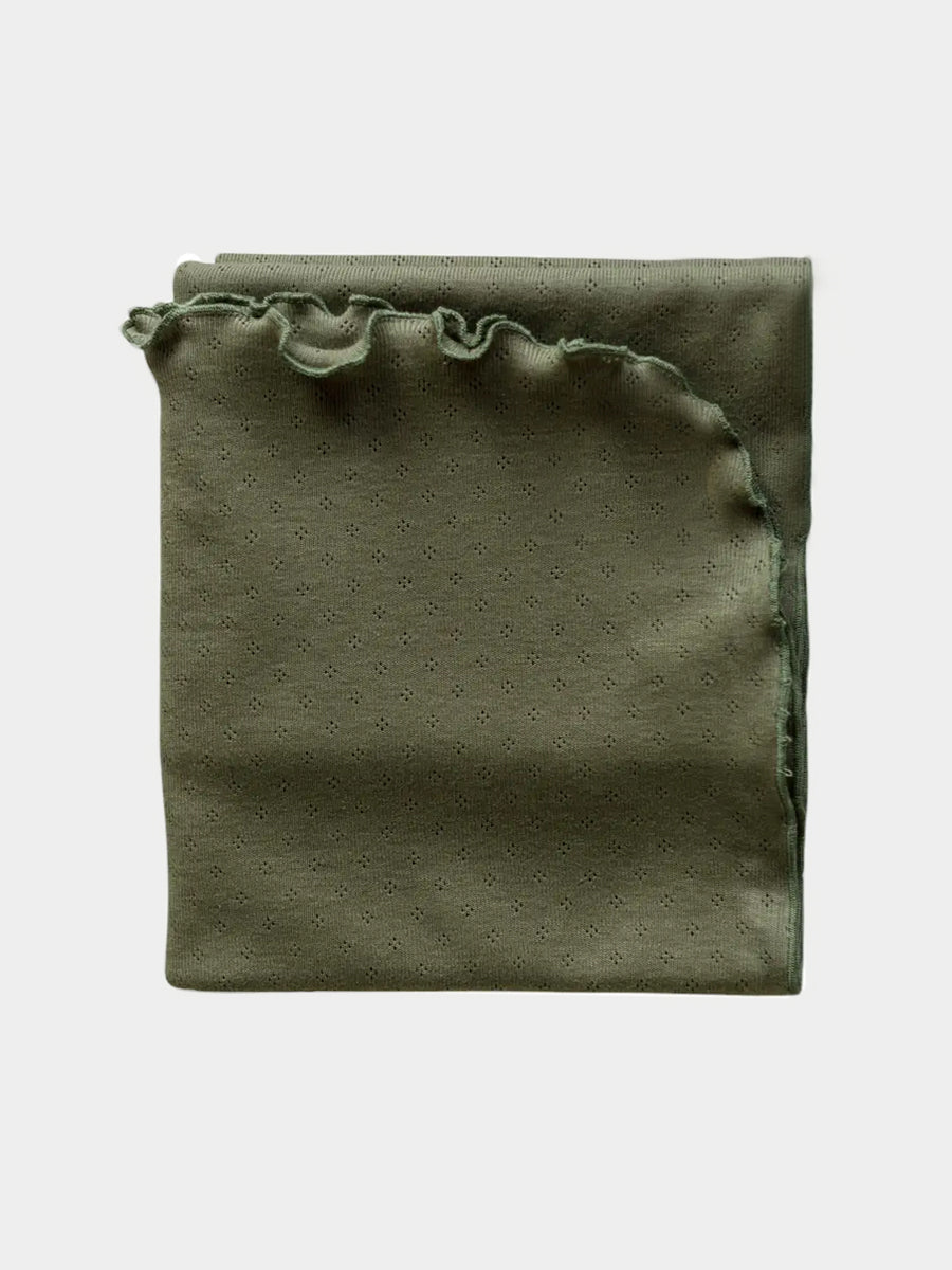 Cotton Blanket Olive