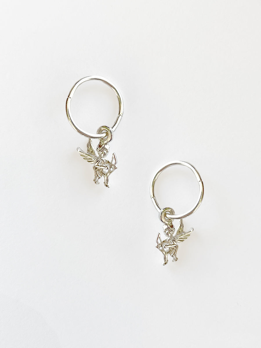 Cupid Earrings Silver