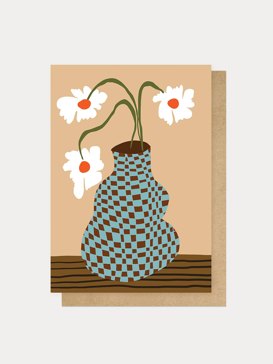 Daisy Vase Greeting Card
