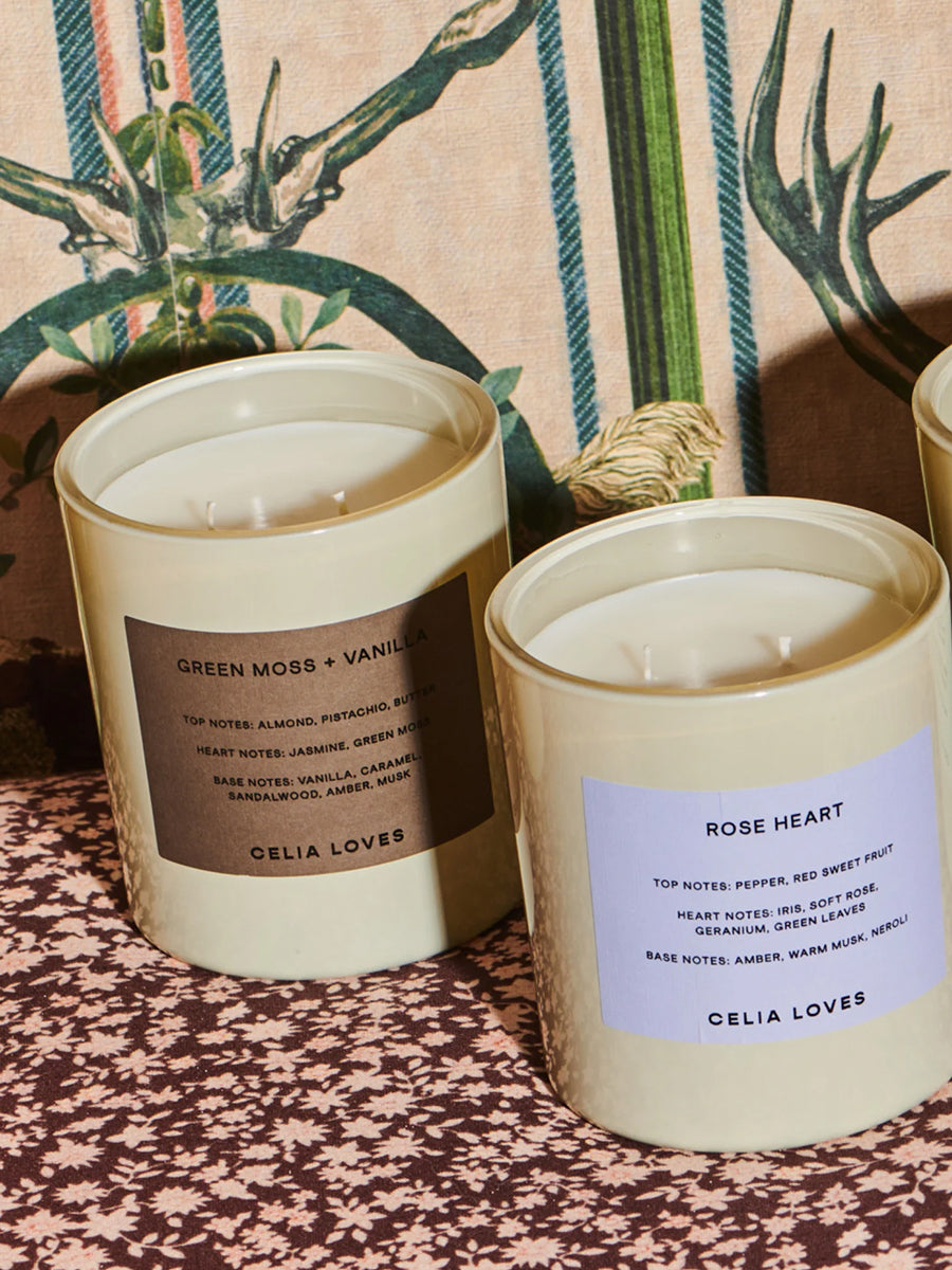 Green Moss & Vanilla Candle 395g