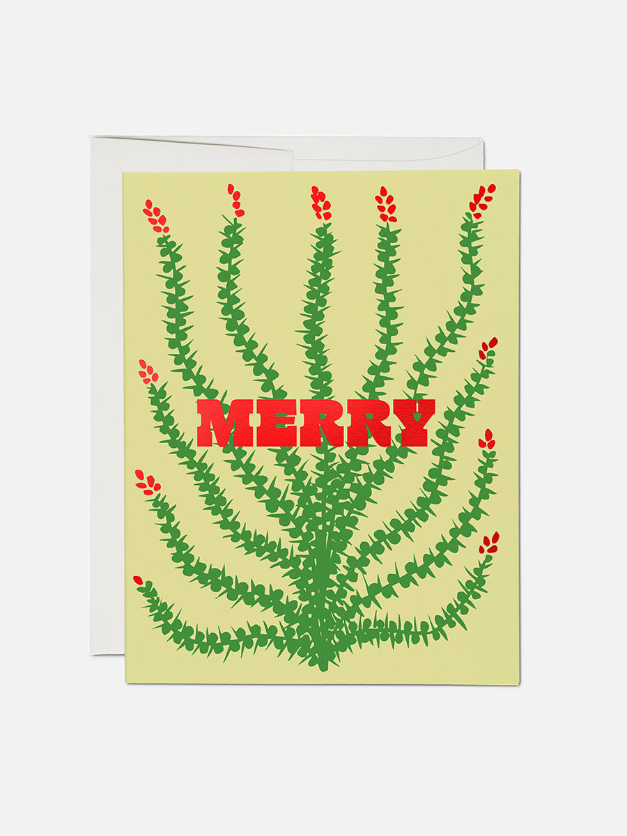 Holiday Cactus Greeting Card