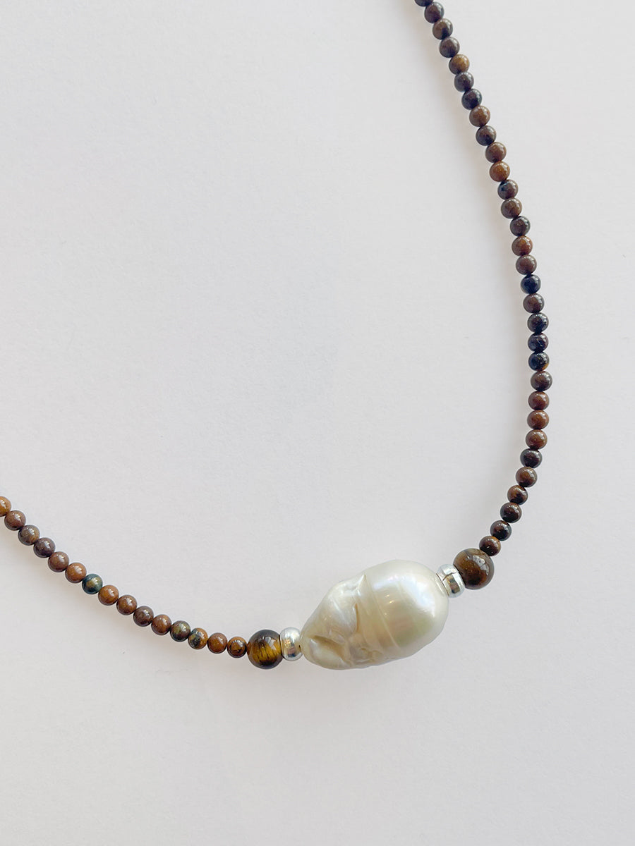 Mini Solar Necklace Tigers Eye