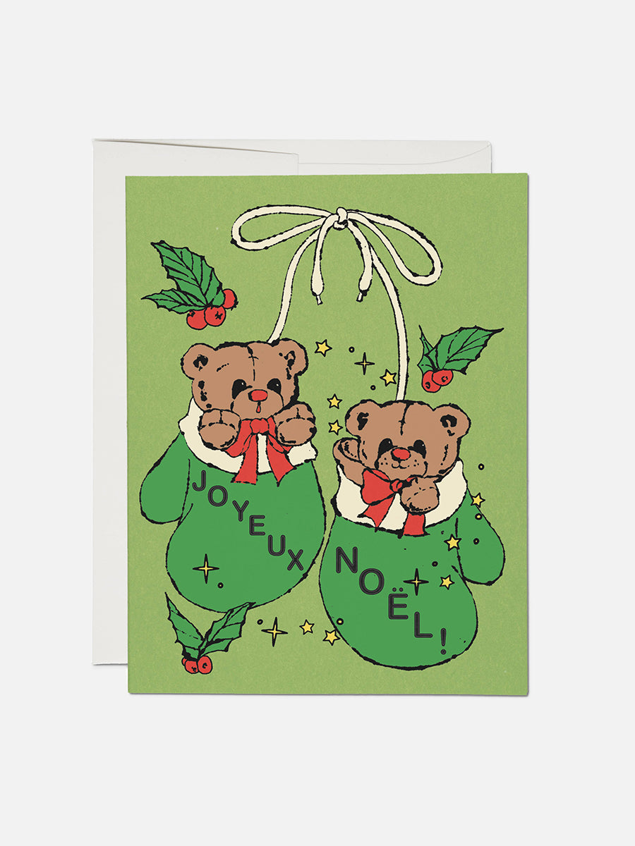 Mitten Bears Greeting Card