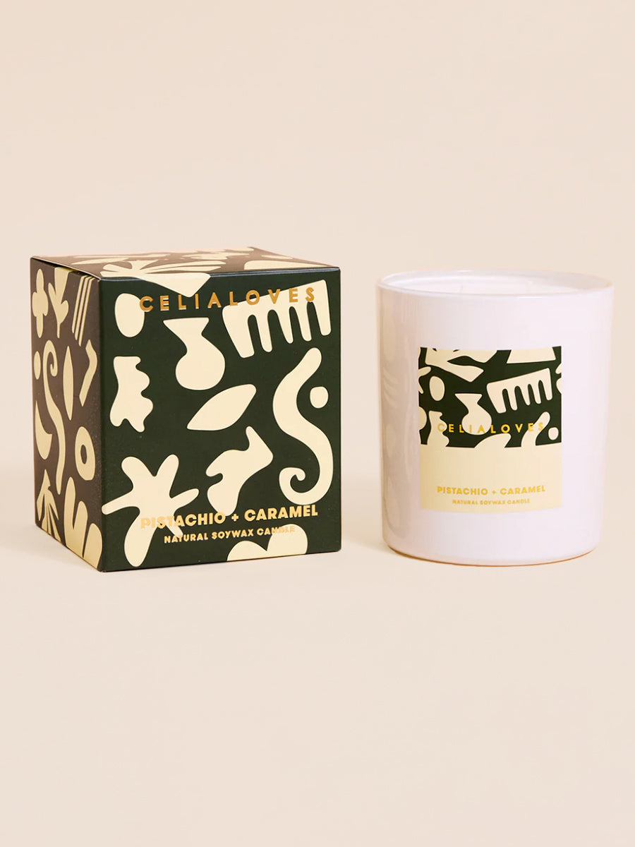 Pistachio & Caramel Candle 395g