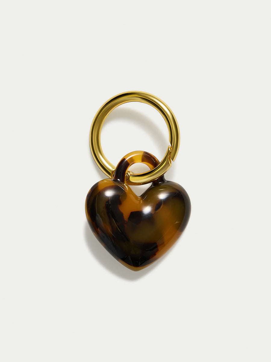 Puffy Heart Keychain