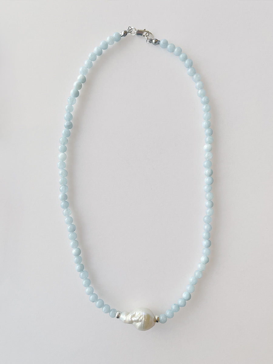 Solar Necklace Aquamarine