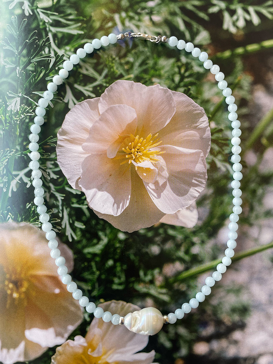 Solar Necklace Aquamarine